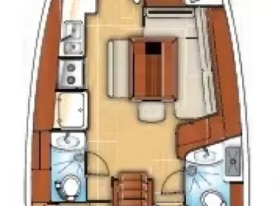 Yacht hire Alimos cheap Oceanis 43