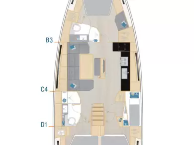 Sailboat hire in Göcek - Hanse Hanse 460