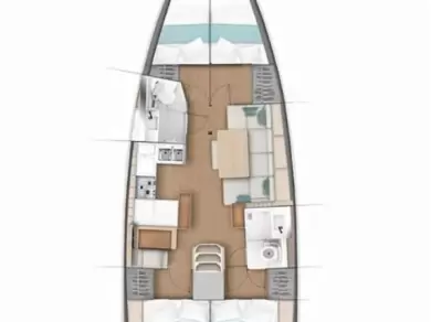 Sailboat hire in Gouvia - Jeanneau Sun Odyssey 440