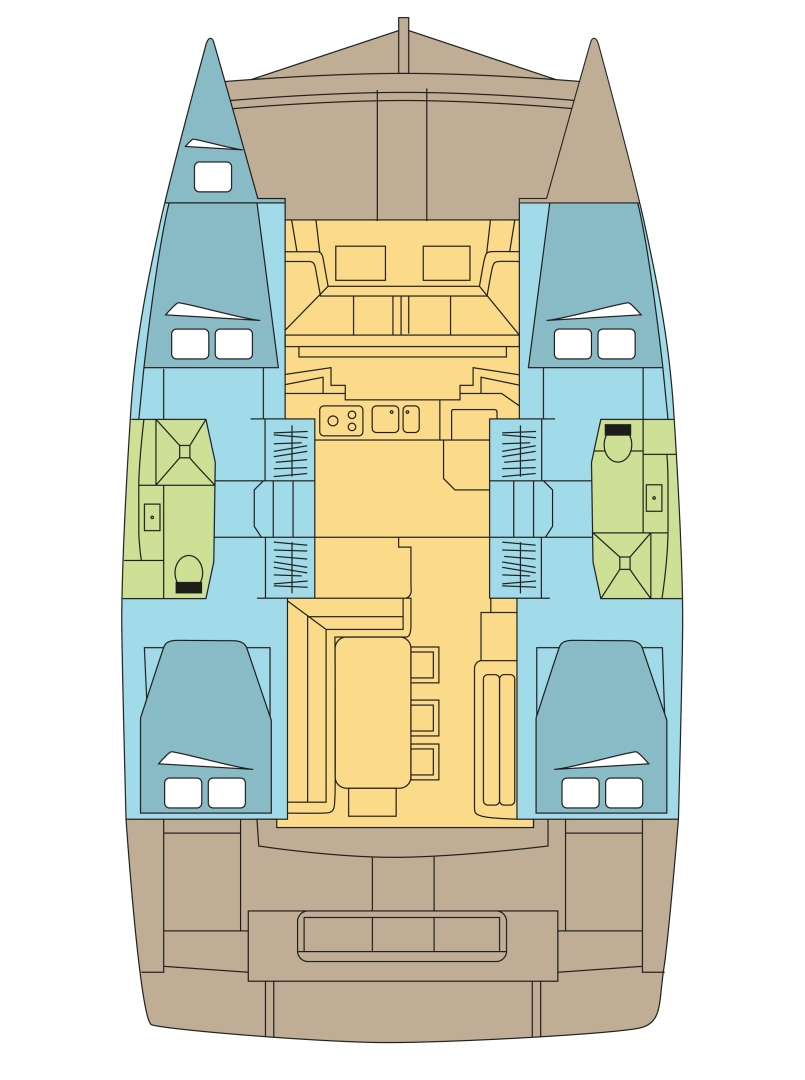 Catamaran hire in Marsh Harbour - Bali Bali 4.1