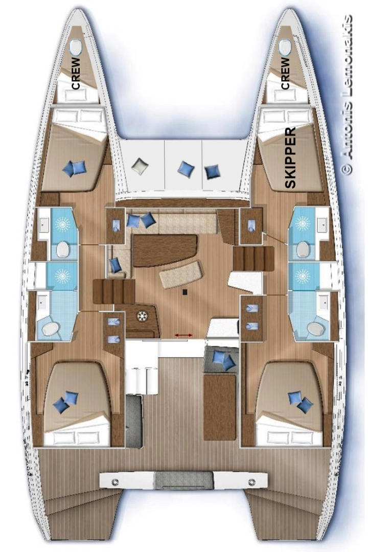 Yacht charter Syros (Island) - Lagoon Lagoon 42 on SamBoat