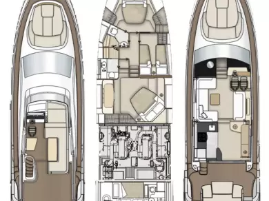 Yacht charter Kaštela - Azimut Azimut 55 Fly on SamBoat