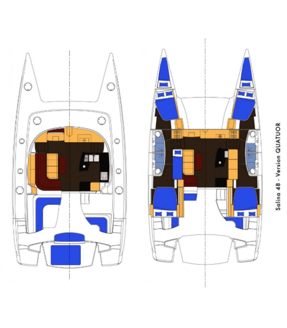 Charter a Fountaine Pajot Salina 48 in Corazón de Jesús Island on Samboat