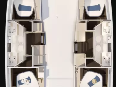 Hire Catamaran Fountaine Pajot with a boat licence