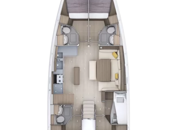 Yacht hire Gouvia cheap Oceanis 52 - 6 cab.