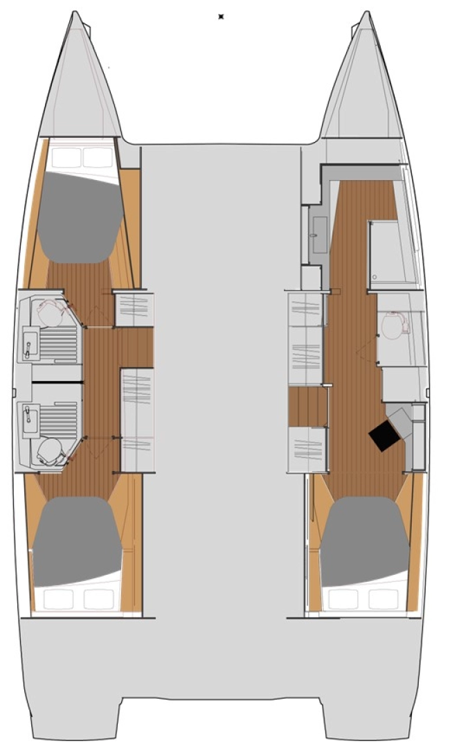 Hire Catamaran Fountaine Pajot with a boat licence
