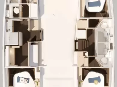 Catamaran hire in Road Town - Fountaine Pajot Fountaine Pajot FP 44 Maestro - 3 cab.