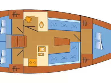 Hire Sailboat Bavaria with a boat licence