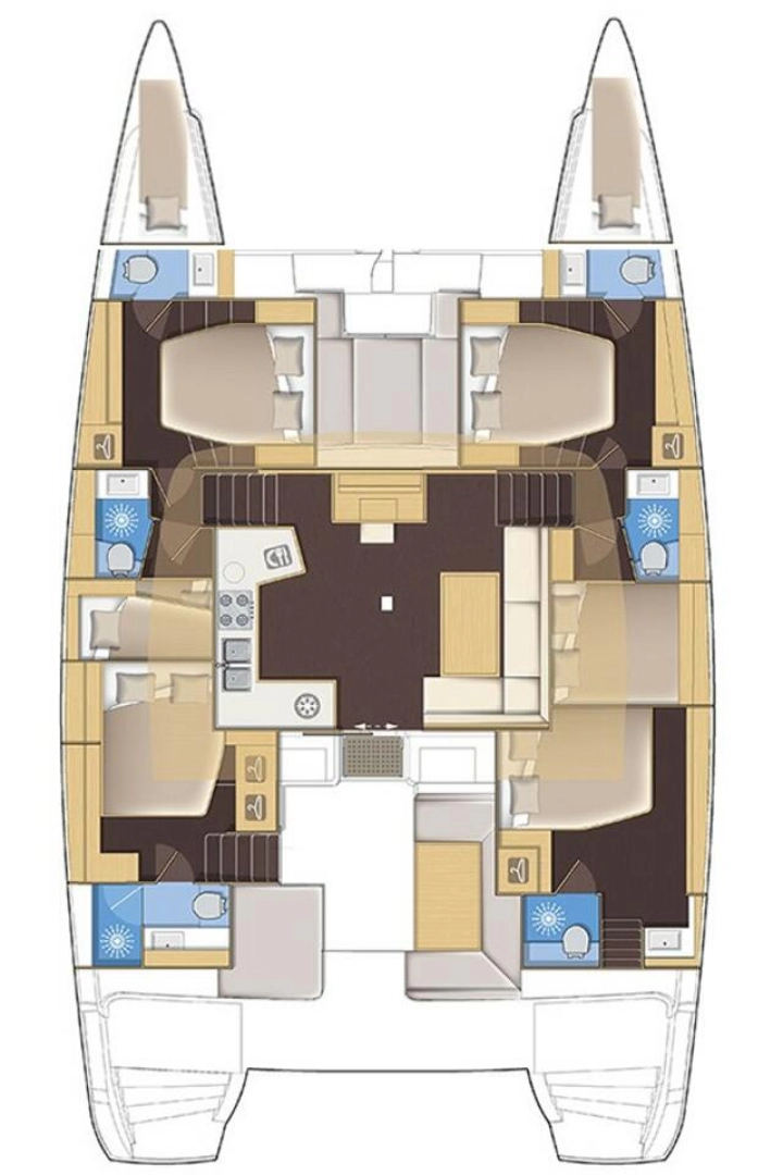 Yacht charter Trogir - Lagoon Lagoon 52 F on SamBoat