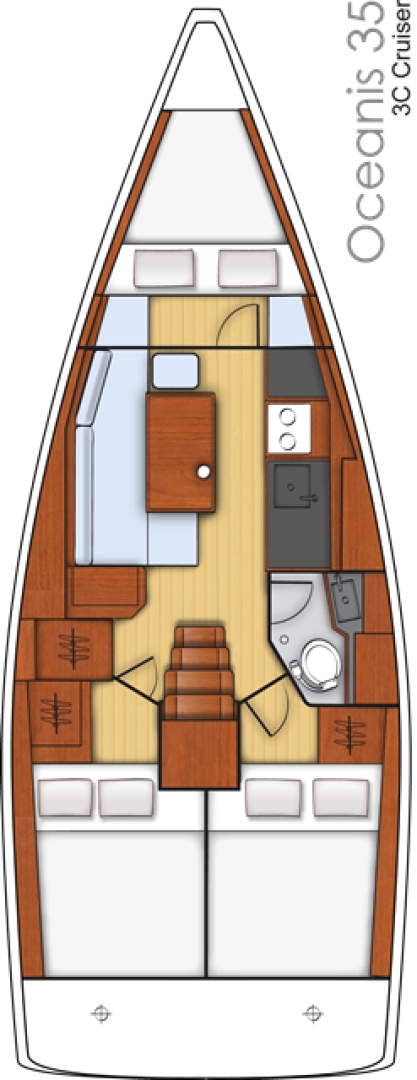 Hire a Bénéteau Oceanis 35 Split