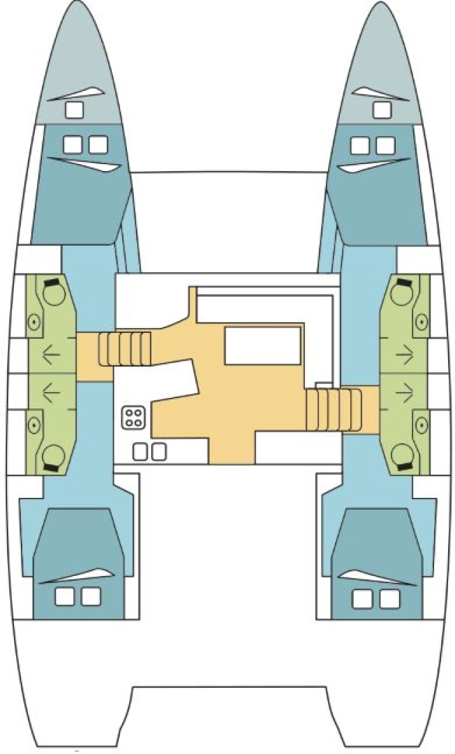 Yacht hire La Paz cheap Lagoon 450 F