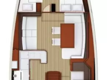 Hire Sailboat Jeanneau with a boat licence