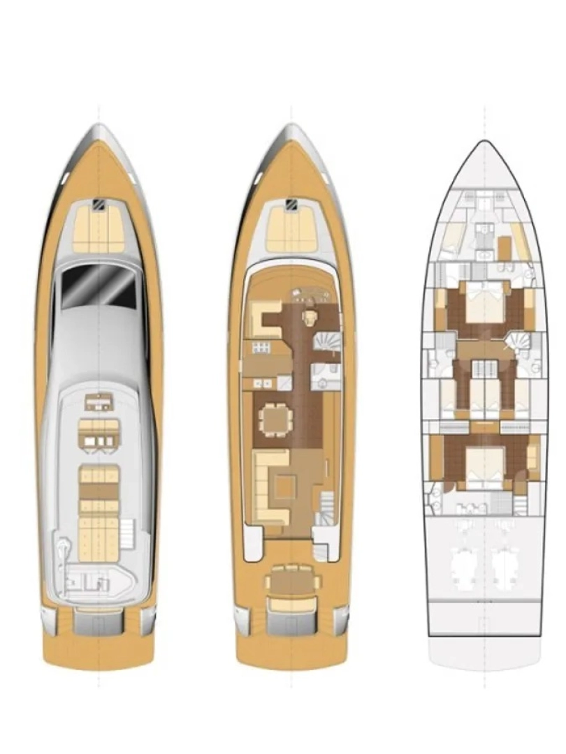 Permare Group Amer 86 charter bareboat or skippered in  Seget Donji