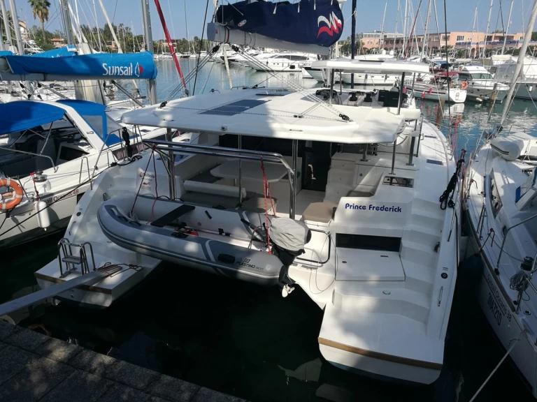 Leopard Catamarans / Robertson & Caine Leopard 45 charter bareboat or skippered in  Cannigione