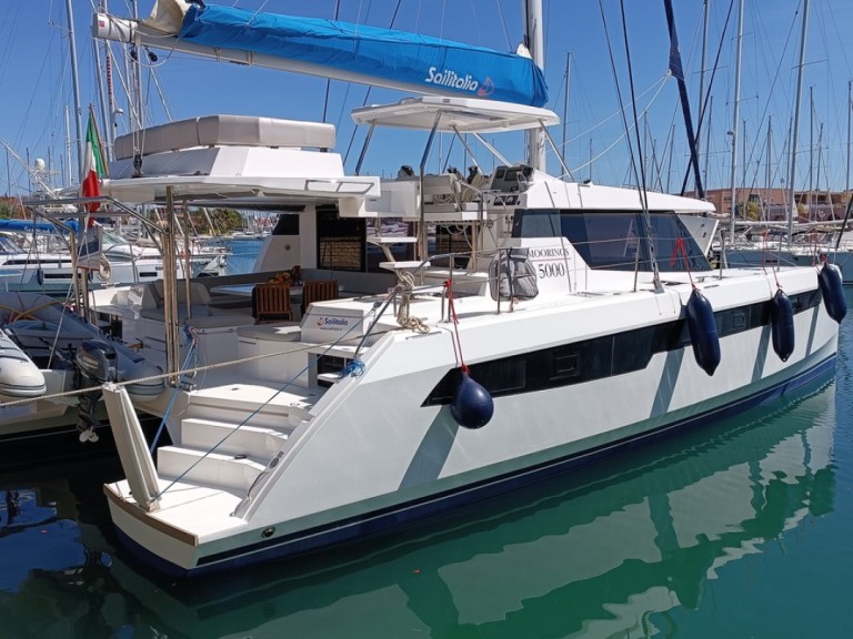 Leopard Catamarans / Robertson & Caine Leopard 50 - 5 + 1 cab charter bareboat or skippered in  Furnari