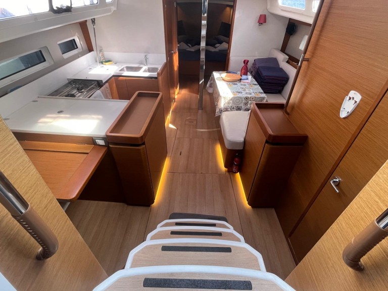 Jeanneau Sun Odyssey 440 charter bareboat or skippered in  Cannigione