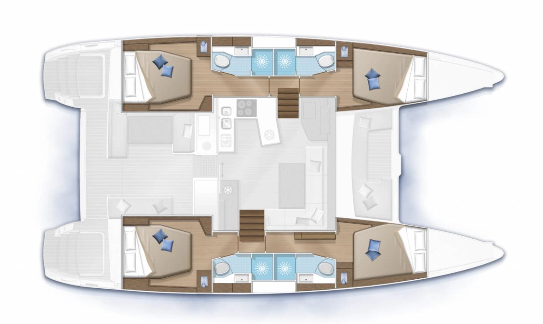 Lagoon LAGOON 450 S  charter bareboat or skippered in  Figari