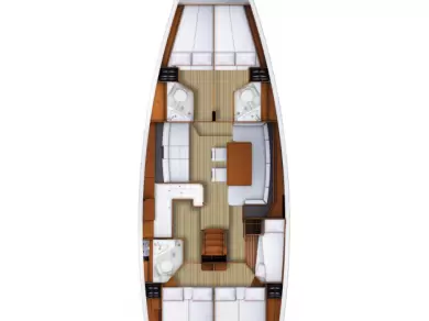 Jeanneau Jeanneau 53 charter bareboat or skippered in  Lávrio