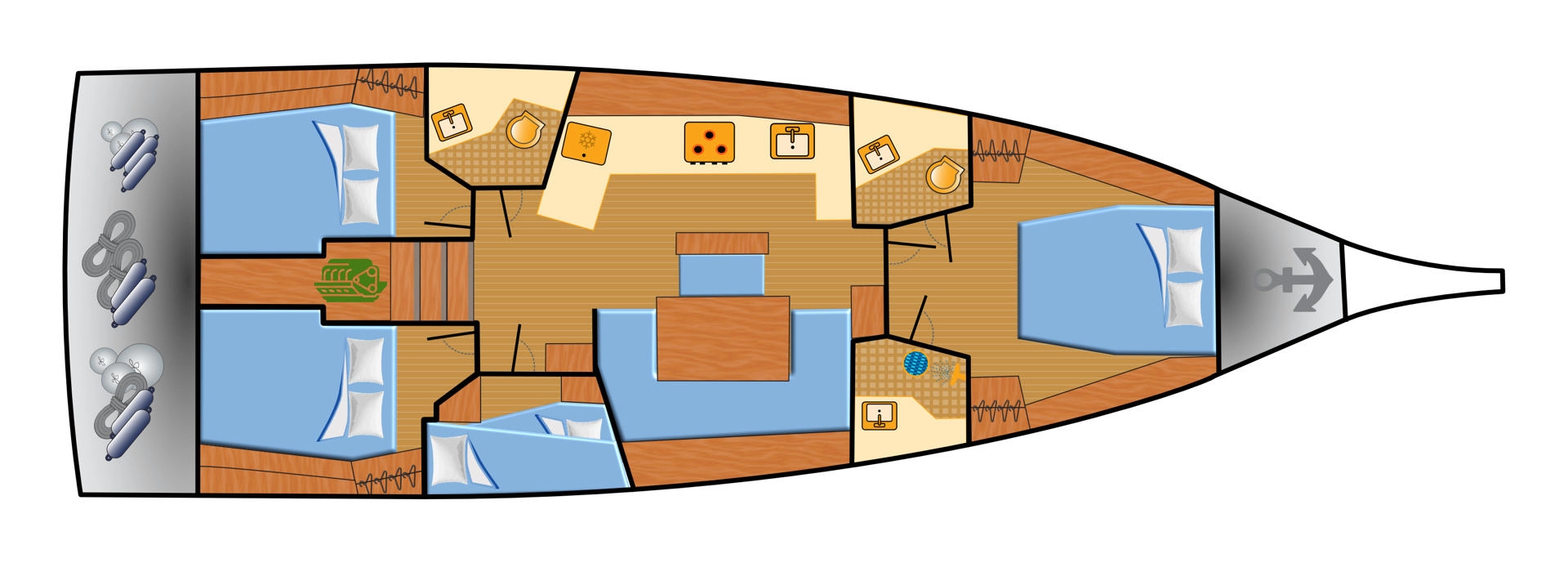 Sailboat hire in Punat - Bénéteau Oceanis 46.1