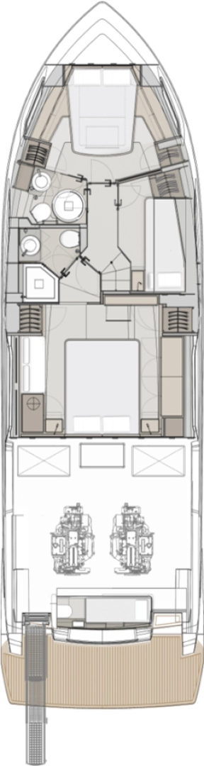 Yacht hire Podstrana cheap Ferretti Yachts 500
