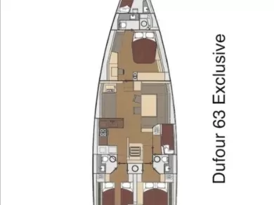 Dufour Dufour 63 Exclusive charter bareboat or skippered in  Primošten