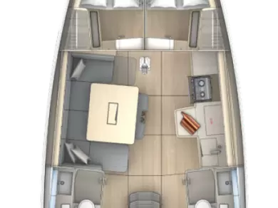 Sailboat hire in Tribunj - Dufour Dufour 41