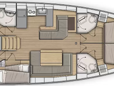 Yacht charter Lefkáda - Bénéteau Oceanis 51.1 on SamBoat