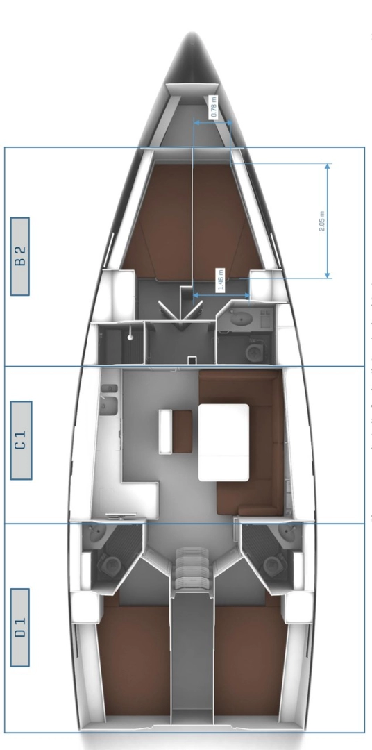Bavaria Cruiser 46 charter bareboat or skippered in  Marmaris