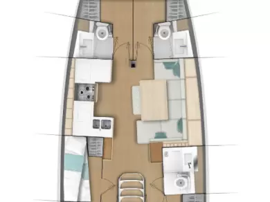 Yacht hire Lefkáda cheap Sun Odyssey 490