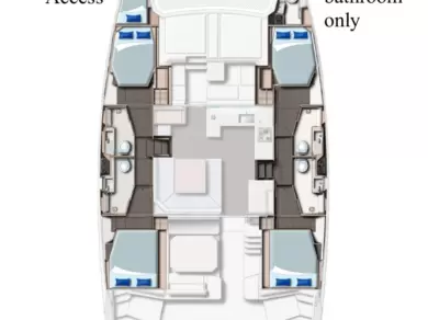 Hire Catamaran Leopard Catamarans / Robertson & Caine with a boat licence