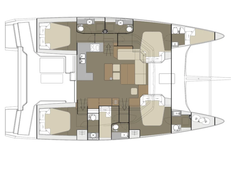 Catamaran to hire Alimos at the best price