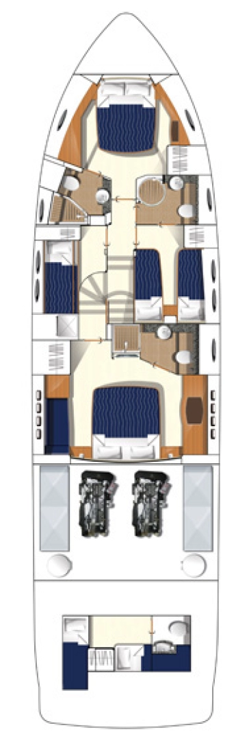 Luxury Yacht hire in Podstrana - Princess Princess 62