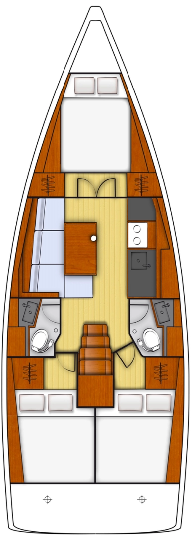 Sailboat hire in Biograd na Moru - Bénéteau Oceanis 38.1