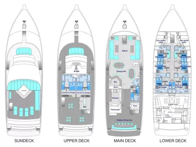 Hire Luxury Yacht with or without skipper Custom Made Malé