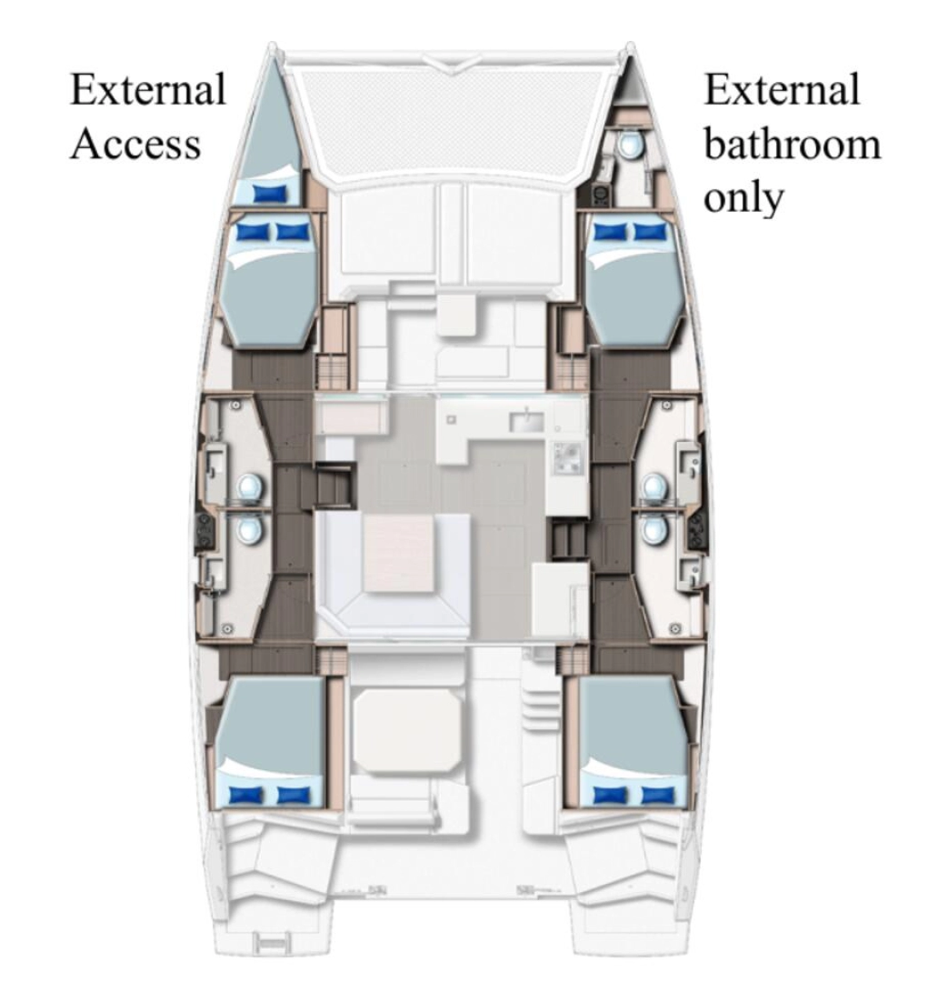 Hire Catamaran with or without skipper Leopard Catamarans / Robertson & Caine Furnari