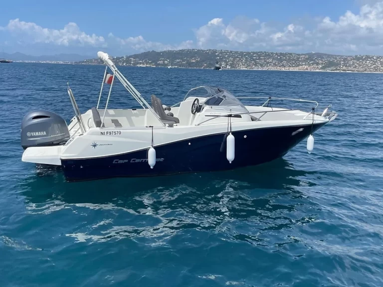 Jeanneau Cap Camarat 6.5 WA charter bareboat or skippered in  Antibes