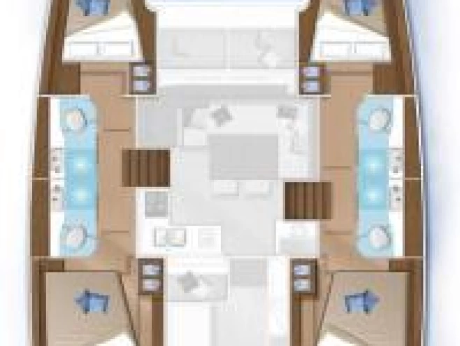 Lagoon Lagoon 40 charter bareboat or skippered in  Fethiye