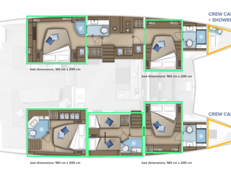 Yacht charter Kaštela - Lagoon Lagoon 55 on SamBoat