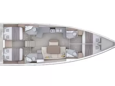 Bénéteau Oceanis 47 - 4 cab. charter bareboat or skippered in  Rhodes (City)