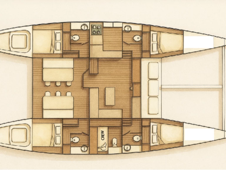 Hire Catamaran Lagoon with a boat licence