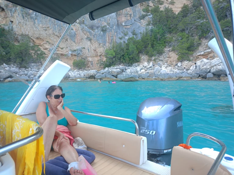 Nuova Jolly King 750 charter bareboat or skippered in  Cala Gonone