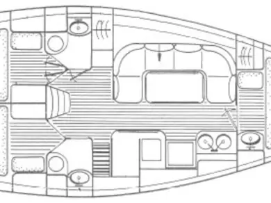 Jeanneau Sun Charm 39 charter bareboat or skippered in  Antibes