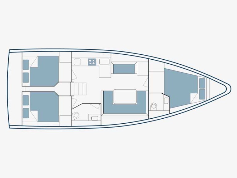 Hire Sailboat Bavaria with a boat licence