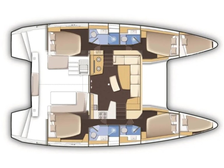 Hire Catamaran Lagoon with a boat licence