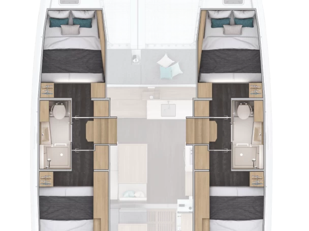 Catamaran to hire Pomer at the best price