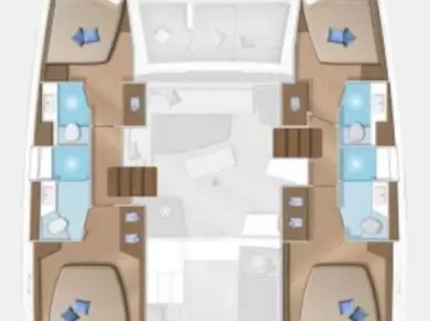 Lagoon Lagoon 42 charter bareboat or skippered in  Trogir