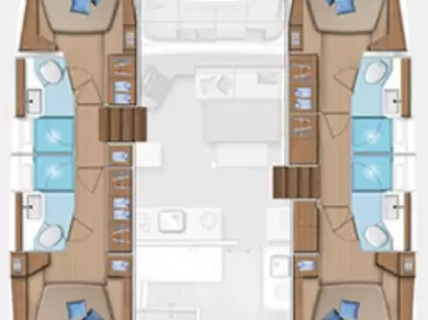 Hire Catamaran Lagoon with a boat licence