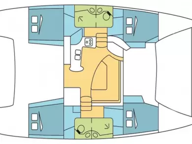 Hire a Fountaine Pajot Lipari 41 Trogir