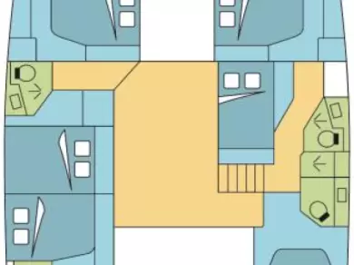 Hire a Fountaine Pajot Saba 50 Seget Donji