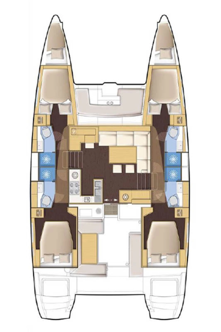 Hire Catamaran with or without skipper Lagoon Eden Island